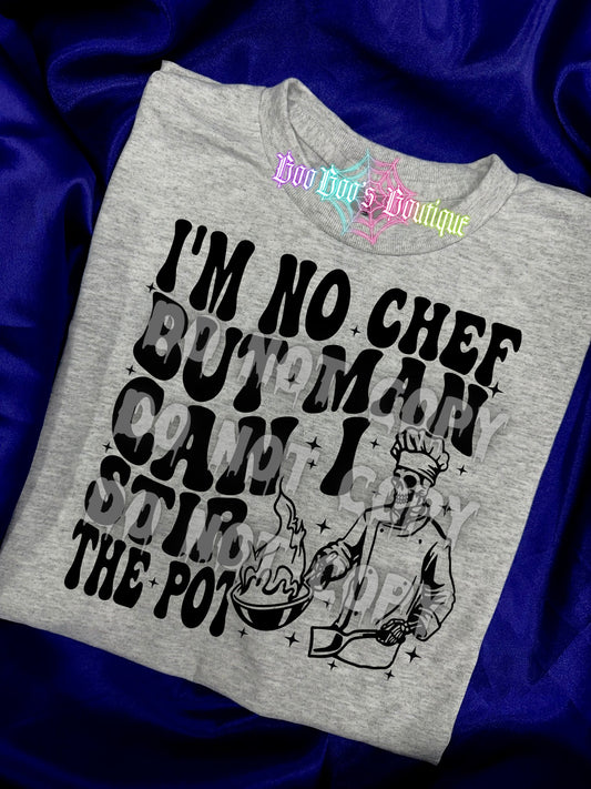 Im no Chef Sublimation Unisex GREY Tee (7 business days)