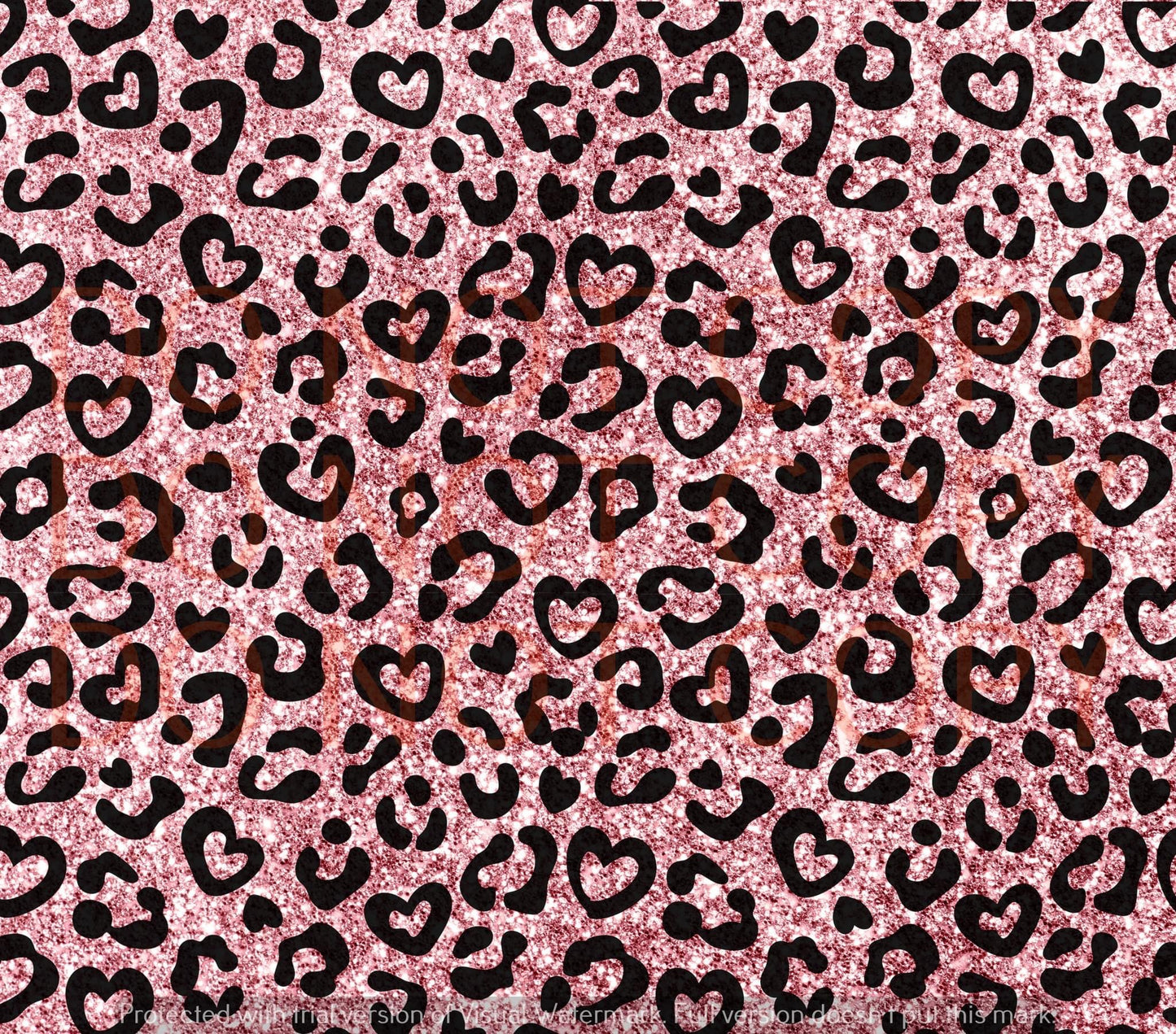 Pink cheetah glitter sublimation 20oz tumblr transfer