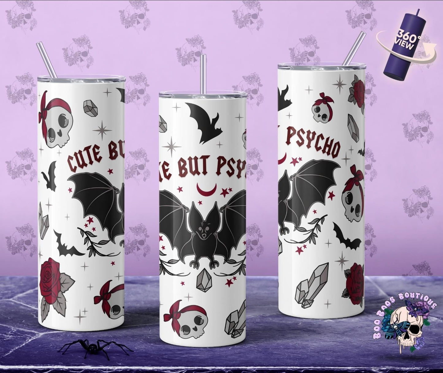 cute but psycho 20oz Tumbler MTO (7 business days)