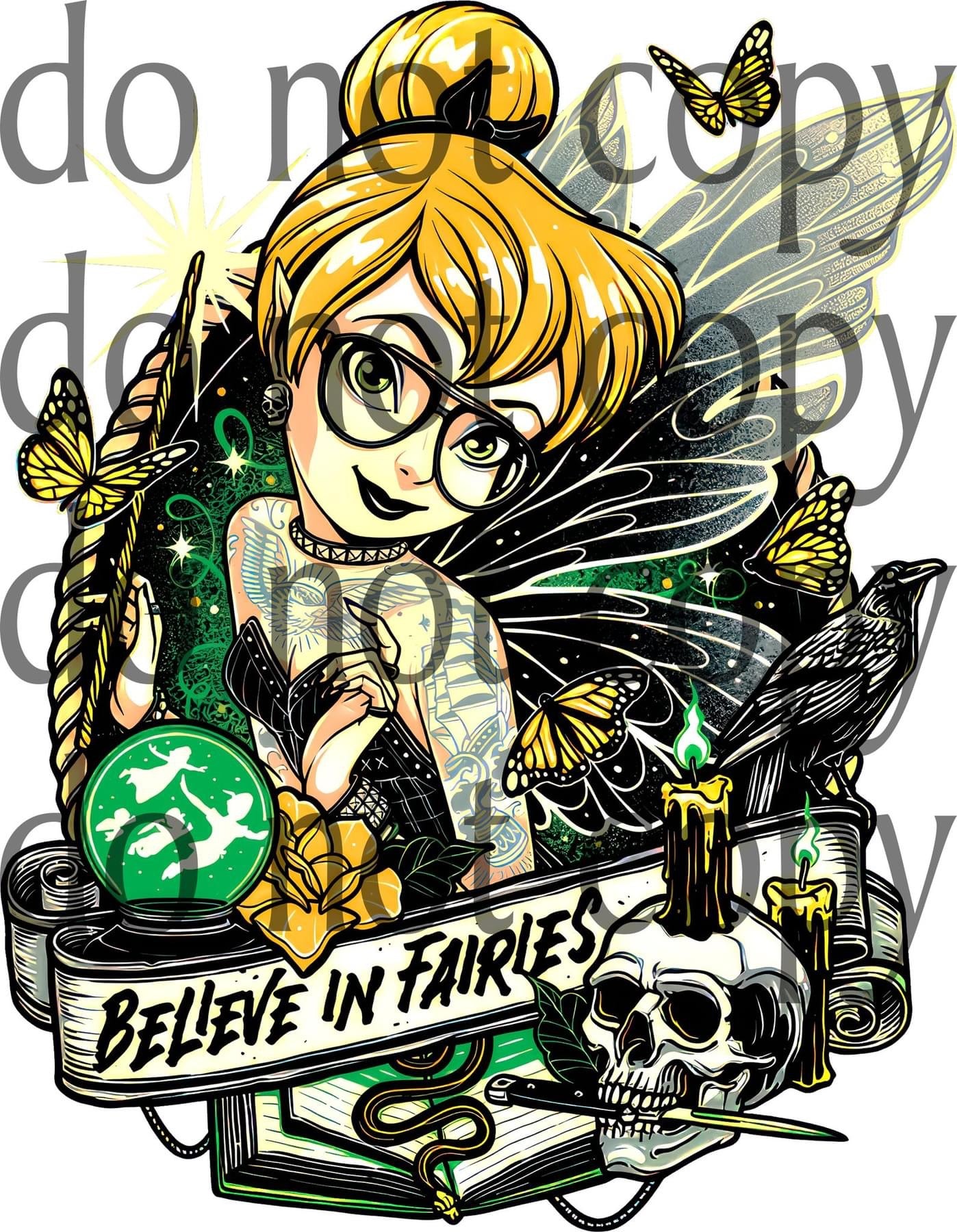 believe in fairies 20oz Sublimation transfer