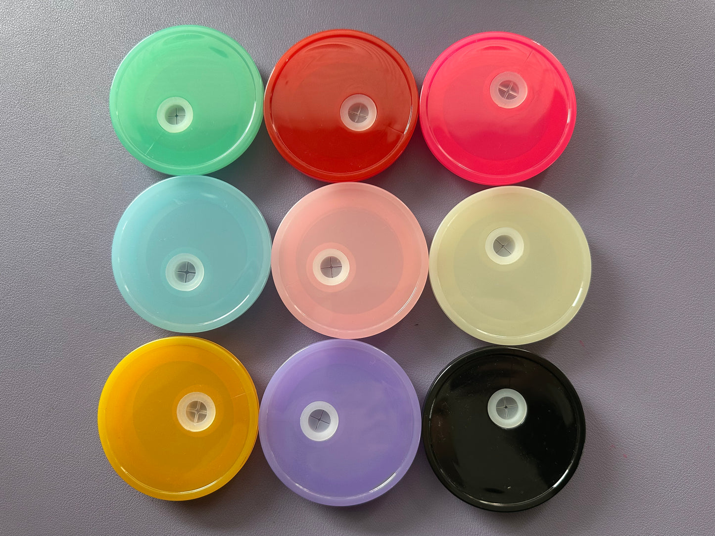 16oz Solid color Acrylic lids