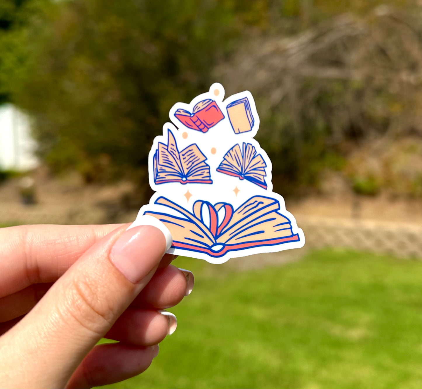 Holo 2 Inch Book stack waterproof vinyl sticker