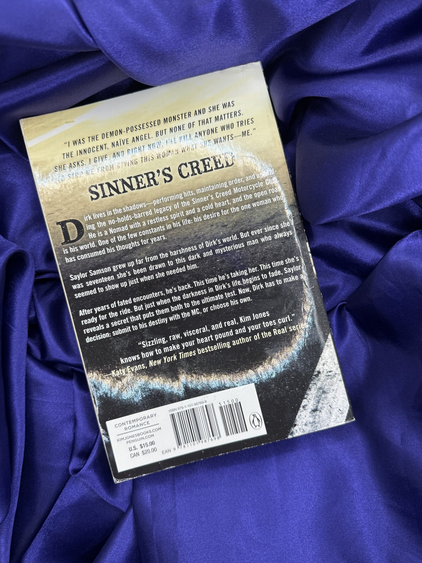 Paperback - Book 1 - Sinner's Creed - Kim Jones - (USED) (Ready To Ship: 1-5 business days)