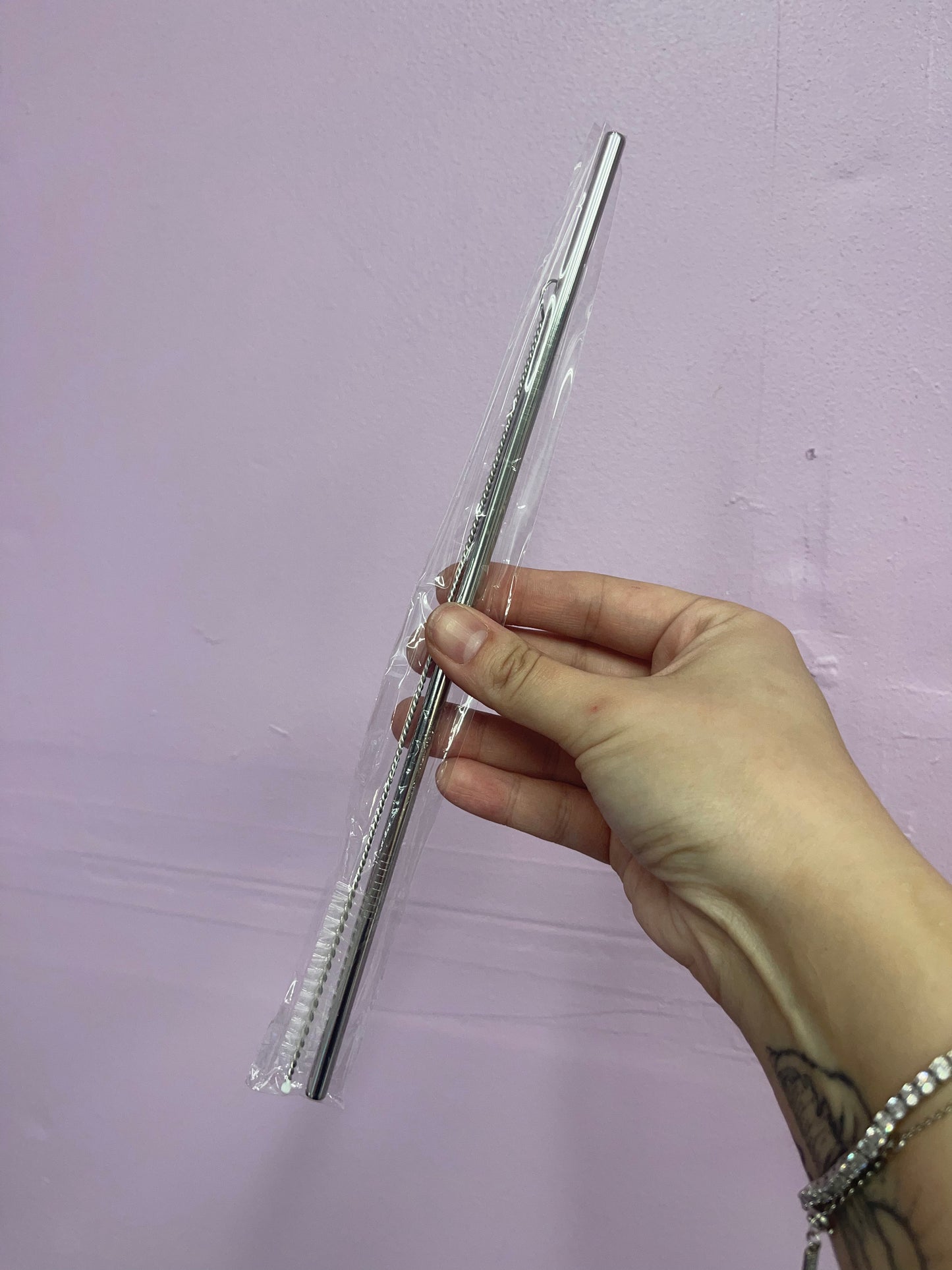 20oz metal straw with straw cleaner