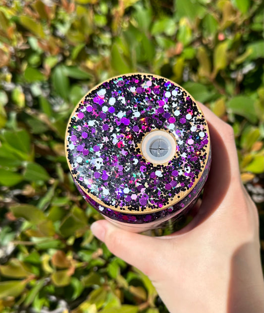 Spooky Time Glitter 16oz Bamboo Lid