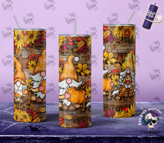 Fall Gnomes 20oz Tumbler MTO (7 business days)