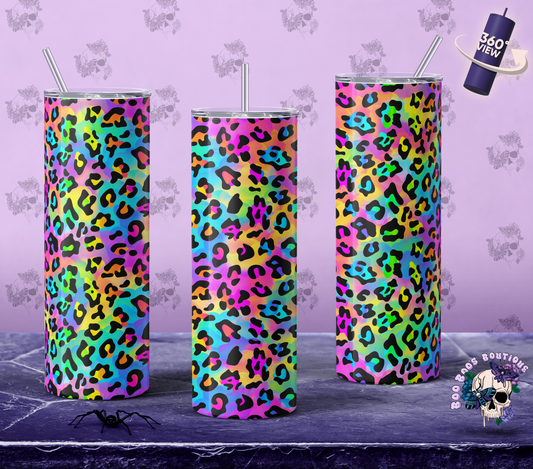 leopard print 20oz tumbler MTO