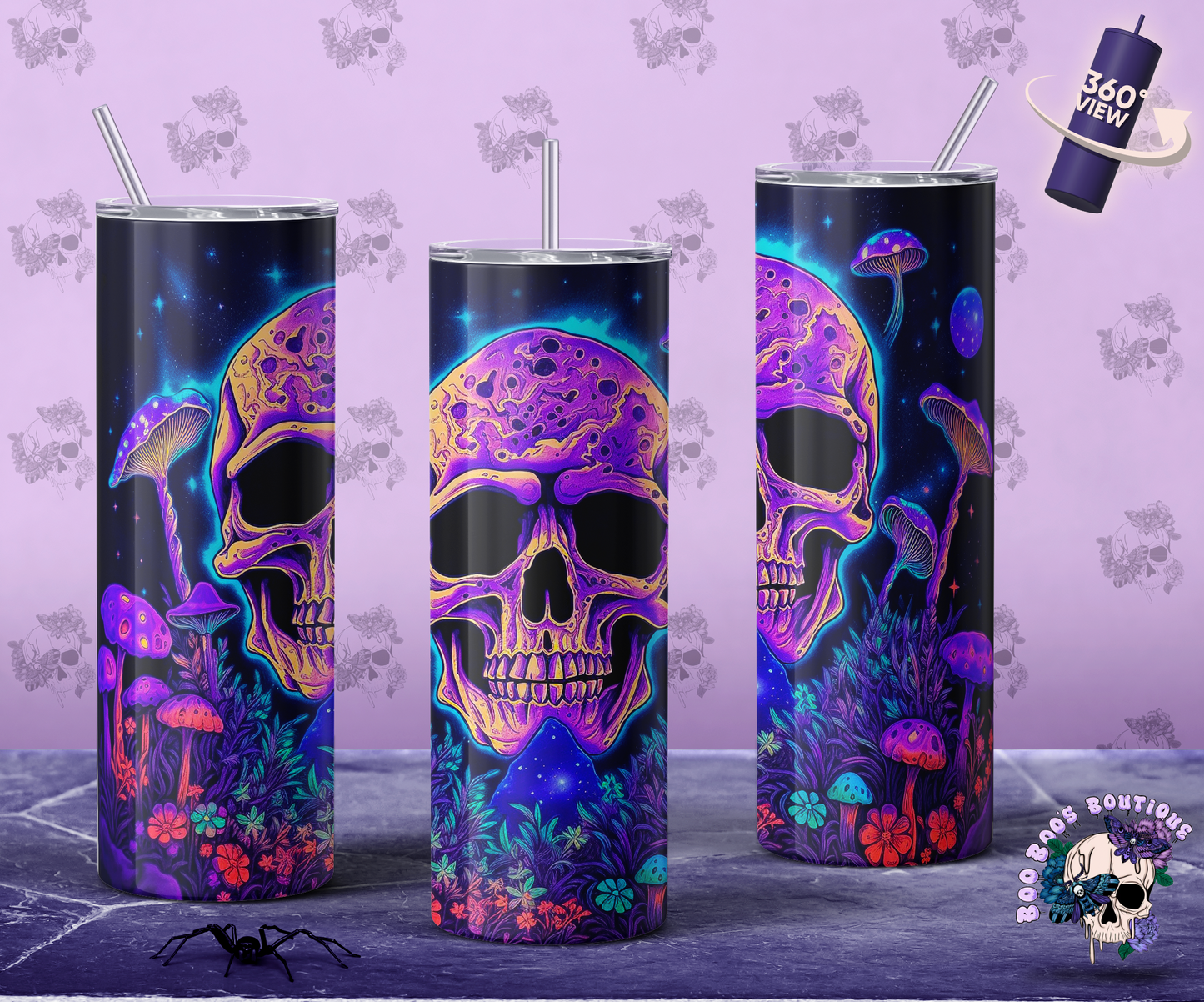 Mushroom Skull 20oz Tumbler MTO