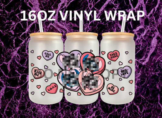 S&A hearts 16oz Vinyl Wrap