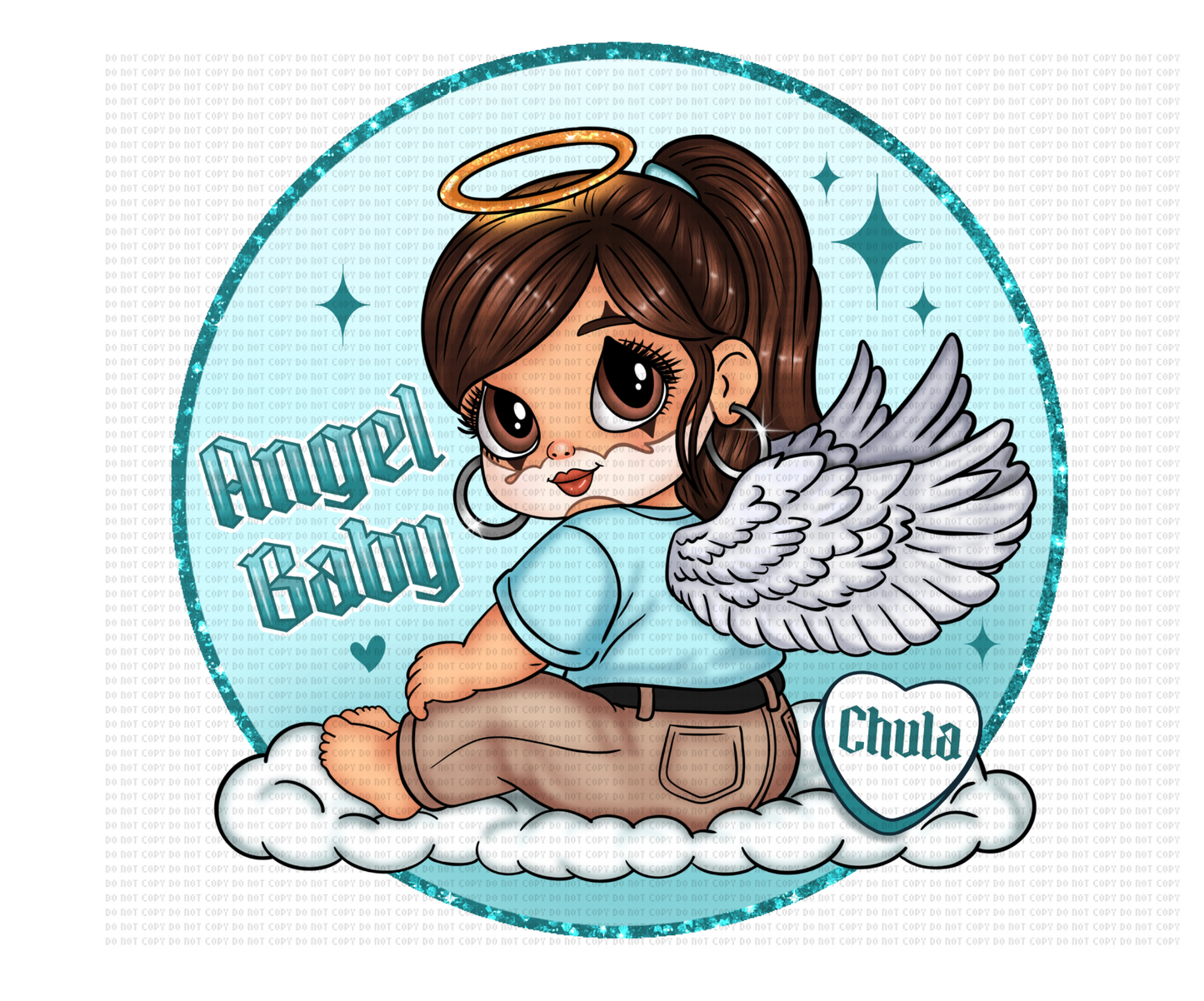 Angel baby 20oz Sublimation transfer