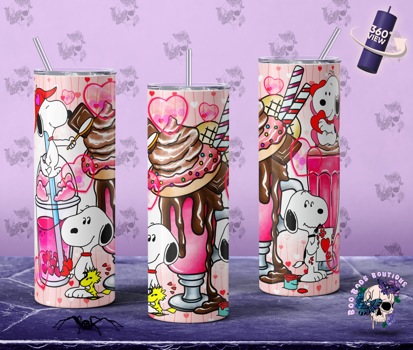 Sn00p Sn00p D0g valentine cups (10 business days) MTO