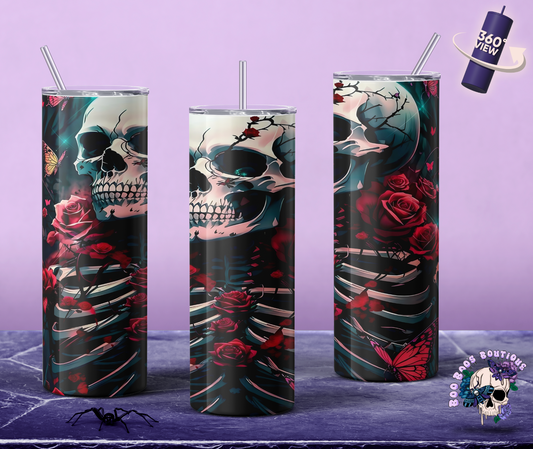 bleeding roses 20oz tumbler