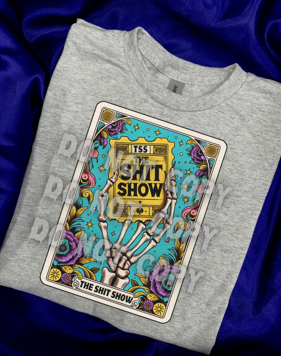 Sh*t Show Sublimation Unisex GREY Tee (7 business days)