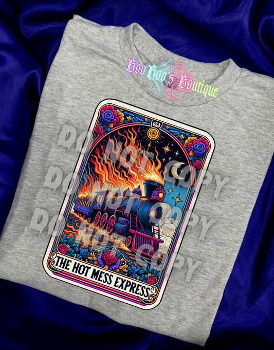 The Hot Mess Express Sublimation Unisex GREY Tee (7 business days)