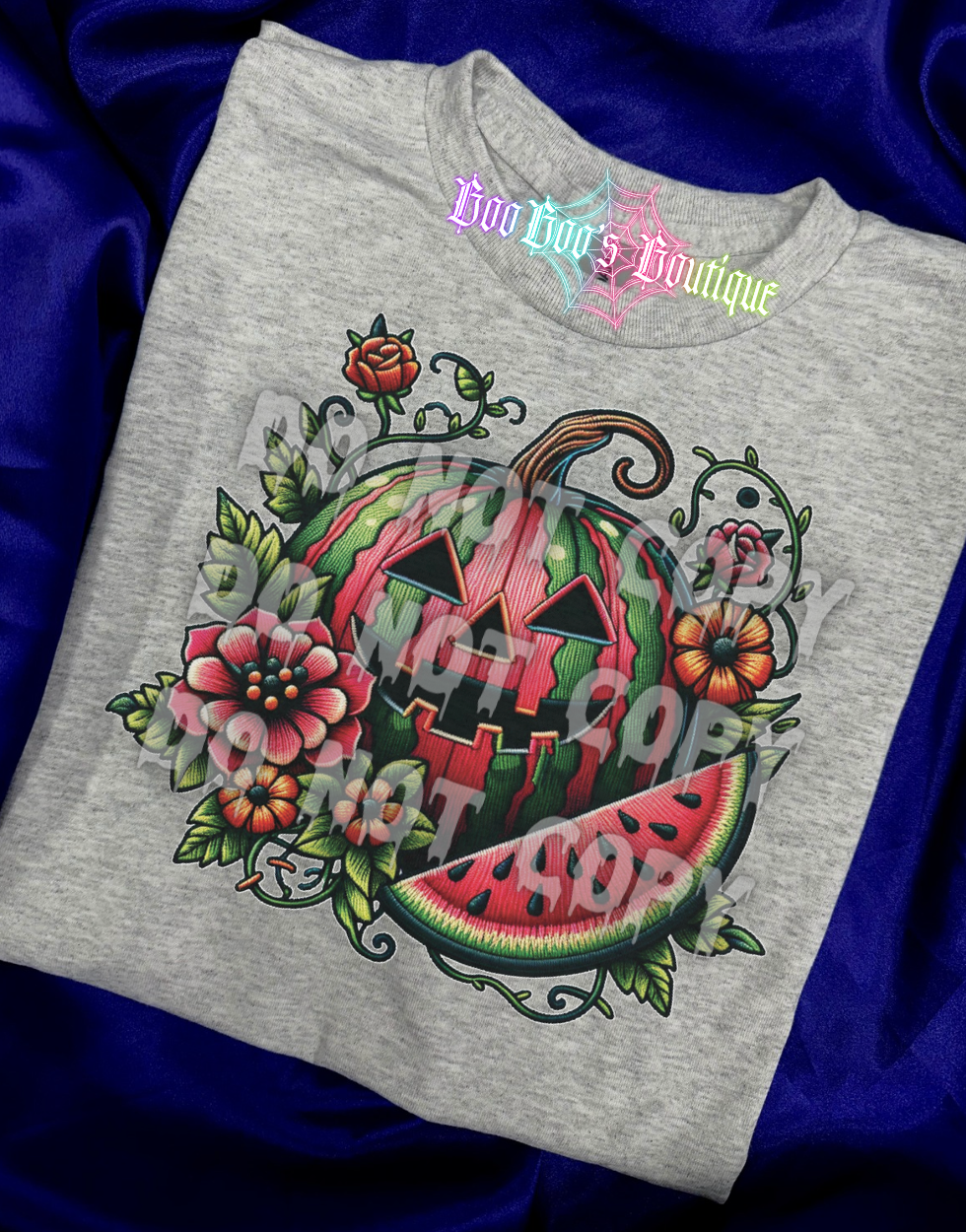 Spooky watermelon Sublimation Unisex Tshirt (7 business days)