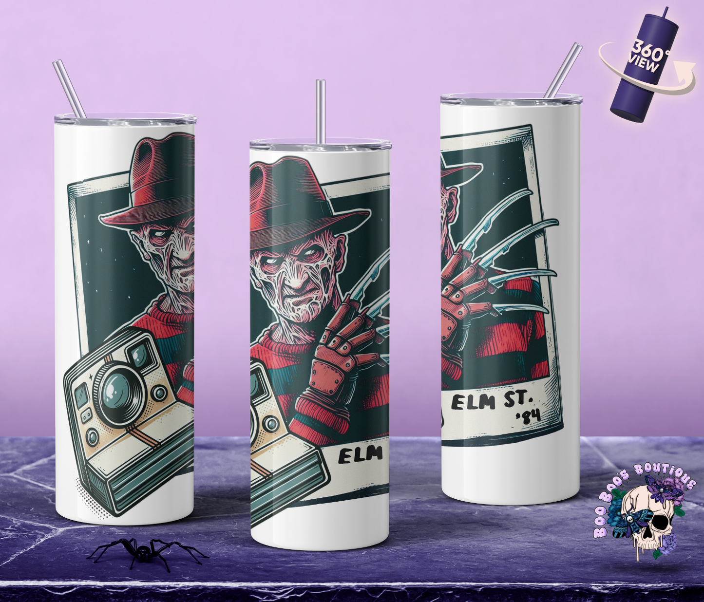 Tumbler Thursday -  Dream slasher Polaroid 20oz tumbler