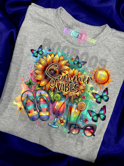 (Summer Vibes Unisex Sublimation) - 7 business days