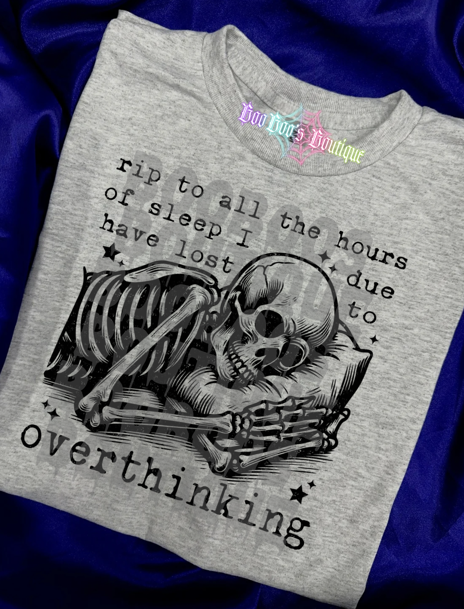 Overthinking Sublimation Unisex Tshirt (7 business days)