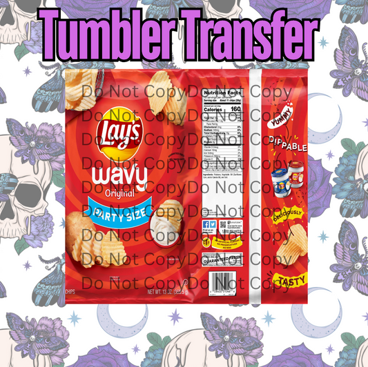 Wavy Chips 20oz Sublimation Transfer