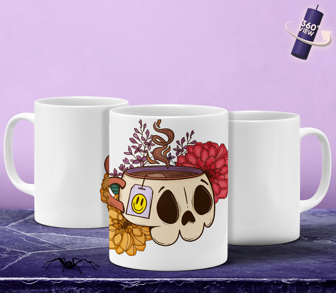 skull Mug Ceramic 15oz Mug