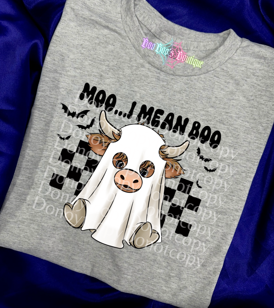 Moo... I mean Boo Unisex Sublimation Tshirt (7-10 business days)