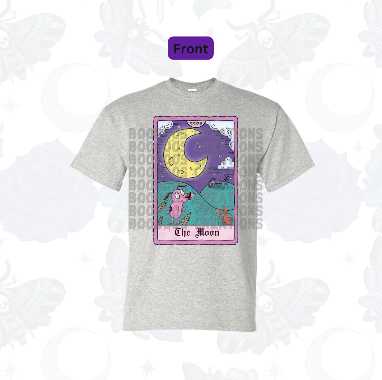 The moon Card unisex sublimation tshirt ( 7 - 10 business days)