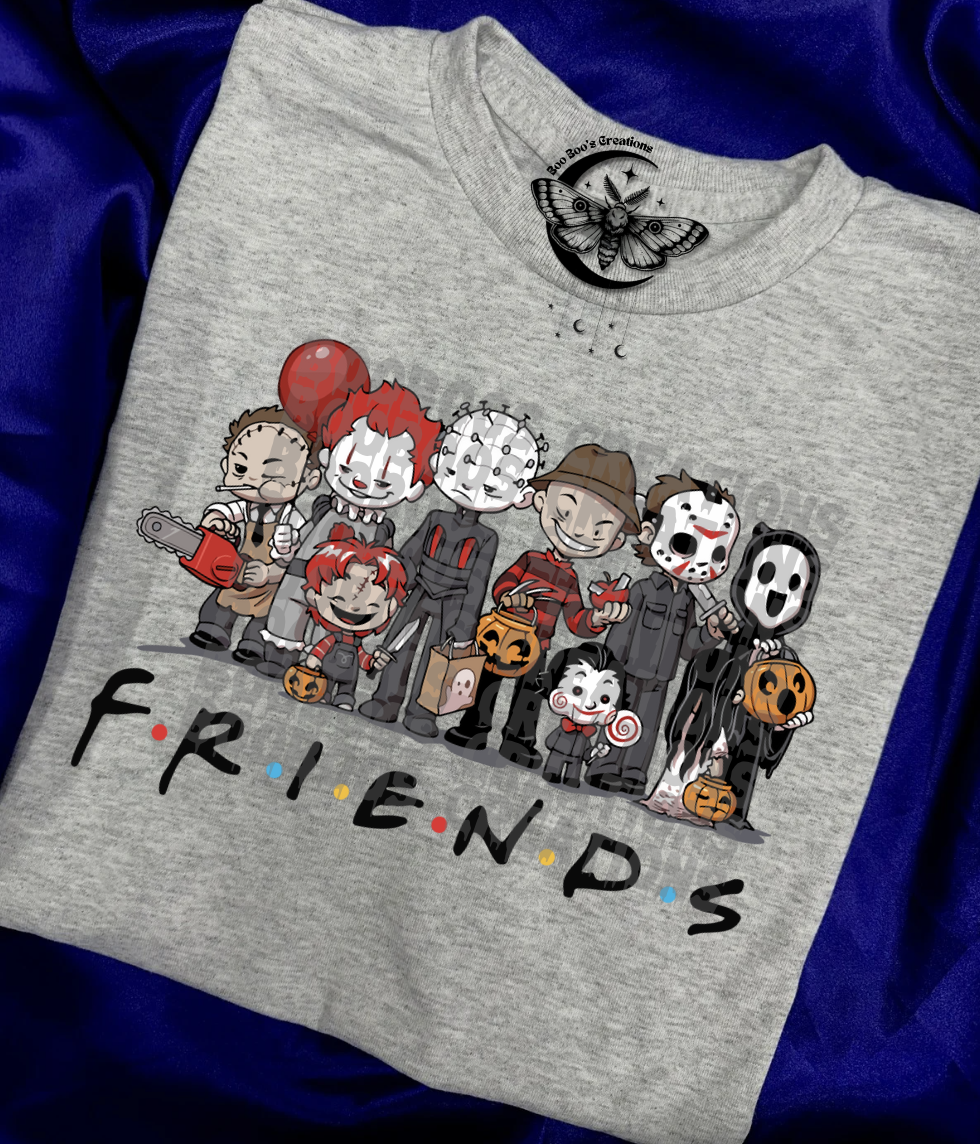 baby spooky friends Unisex Sublimation Tshirt (7 to 10 business days)