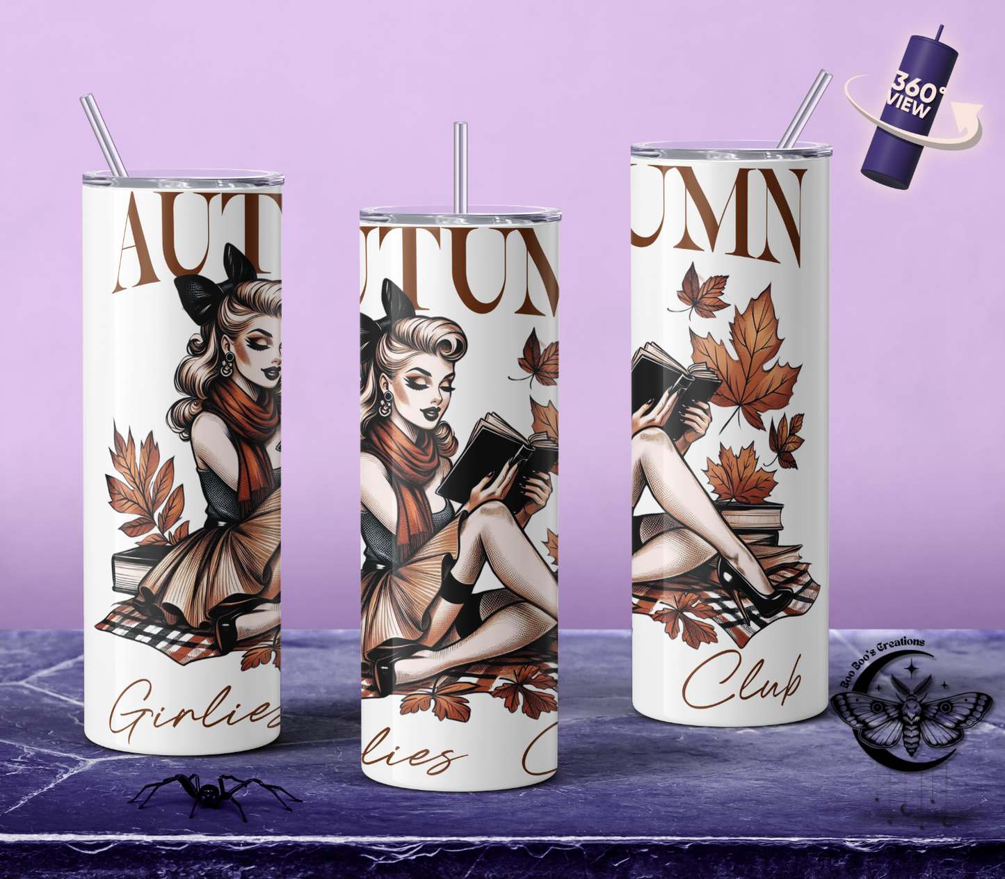 Autumn girlies club 20oz Stainless steel tumbler (7-10 business days MTO)