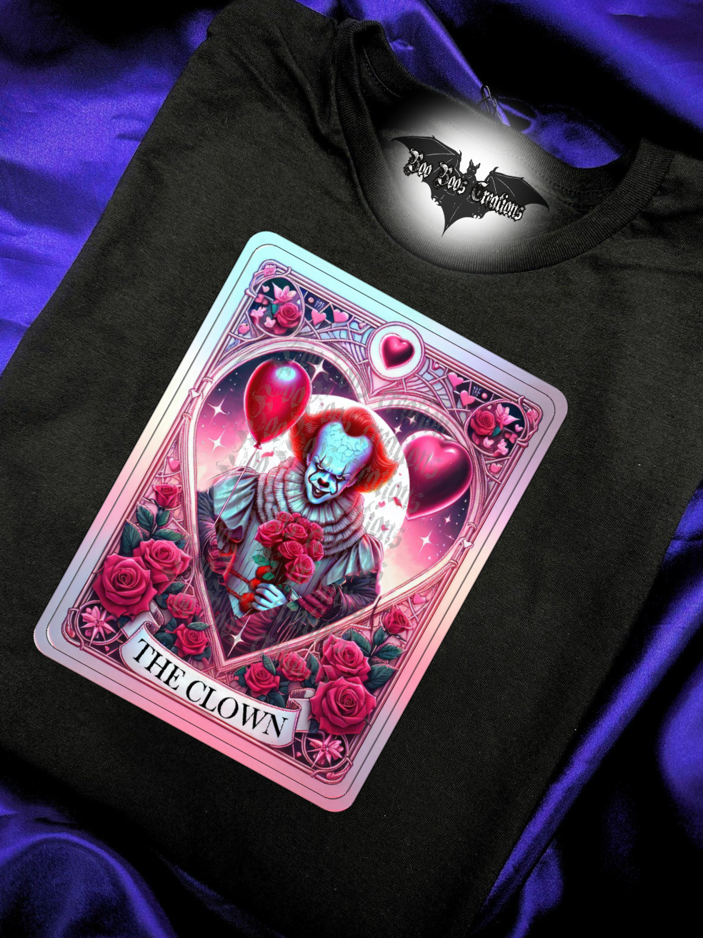 Clown Card V Day Unisex HTV Tshirt (1-5 business days)