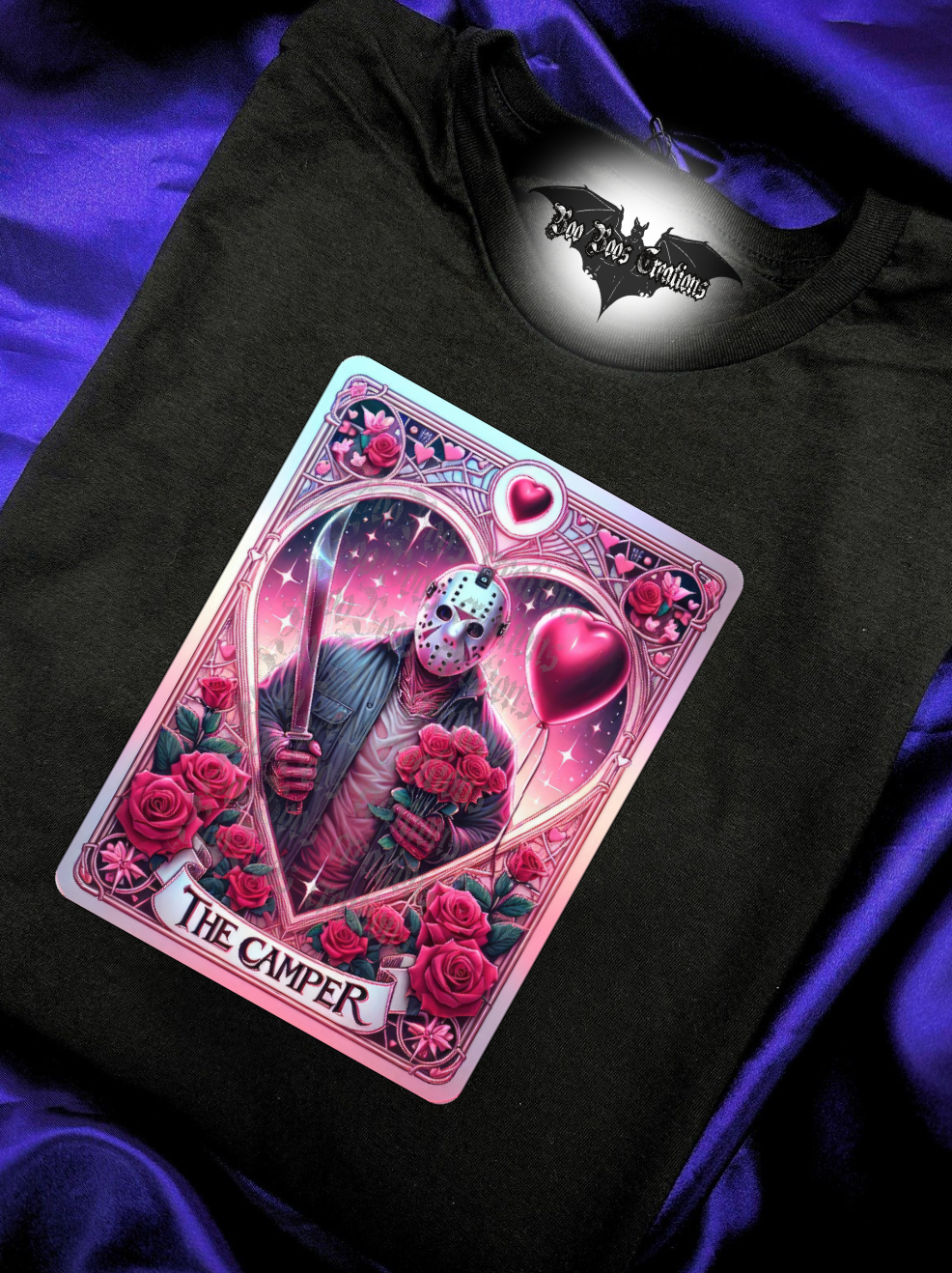 Camper Slasher Vday Card Unisex HTV Tshirt (1-5 business days)