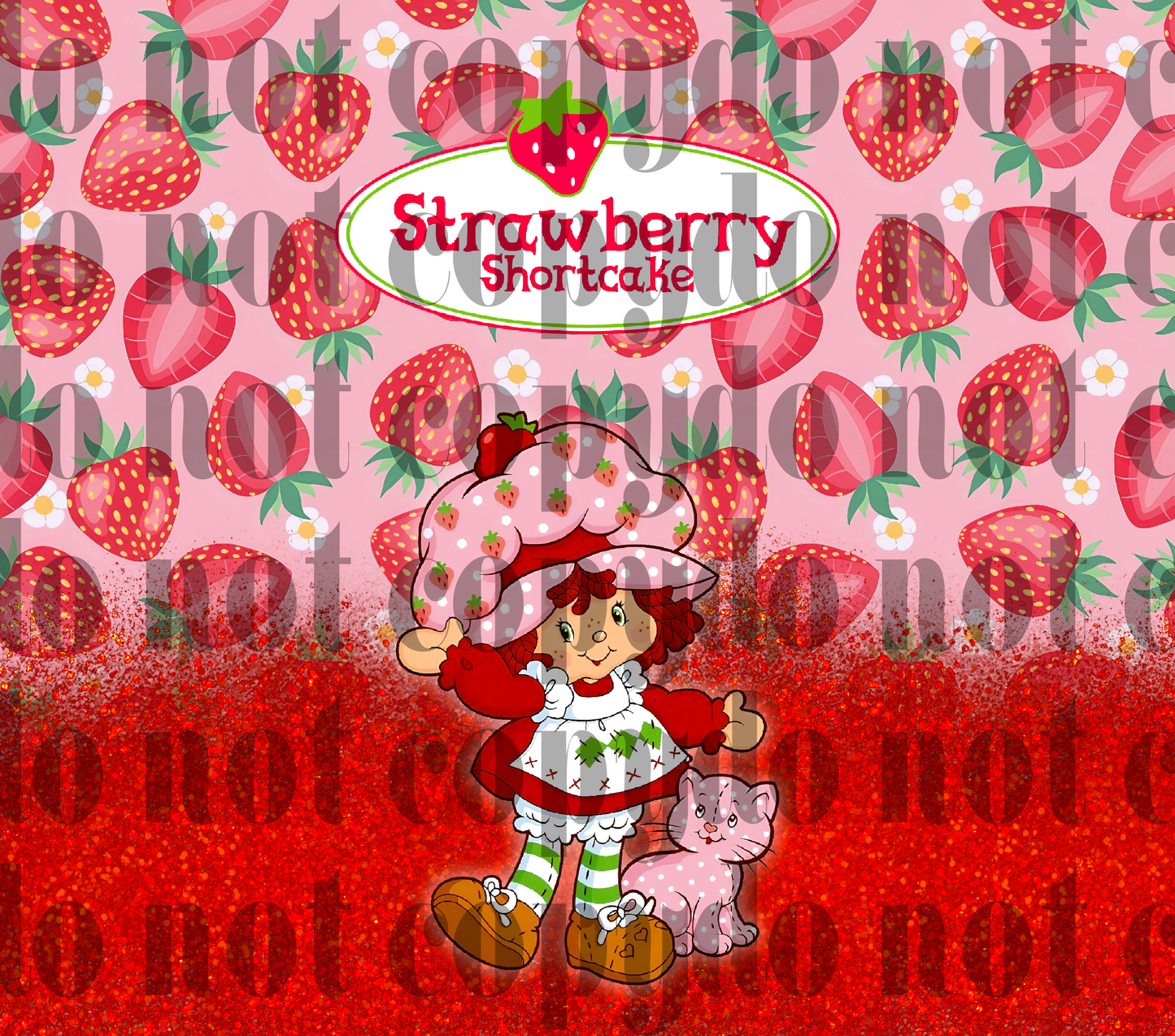 Strawberry Girl 20oz sublimation transfer