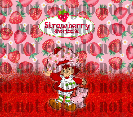 Strawberry Girl 20oz sublimation transfer