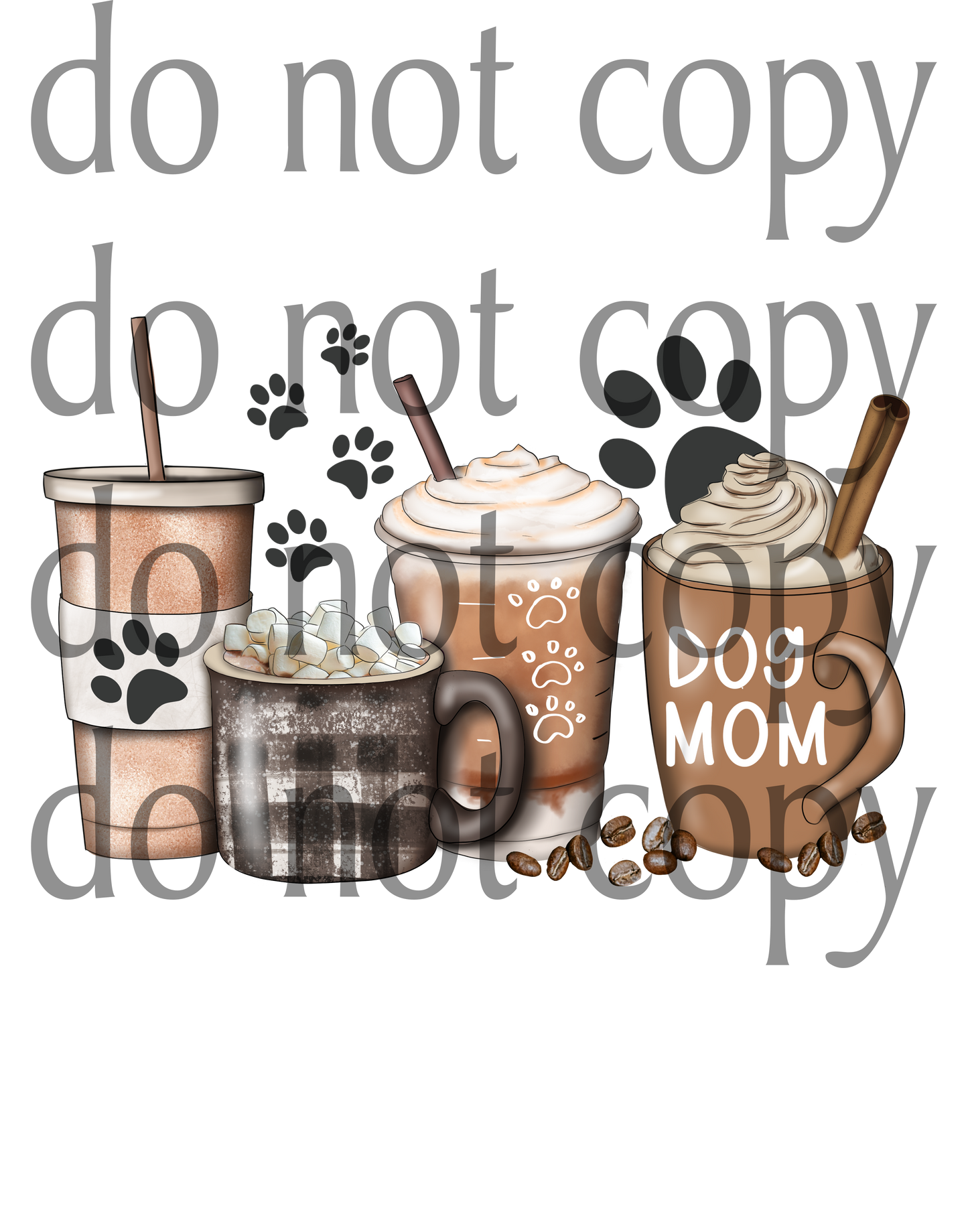 11 Inch Dog mom cups Sublimation Tshirt Transfer