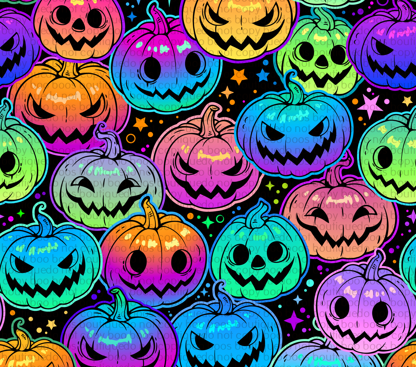 Neon Pumpkins 20oz Sublimation transfer