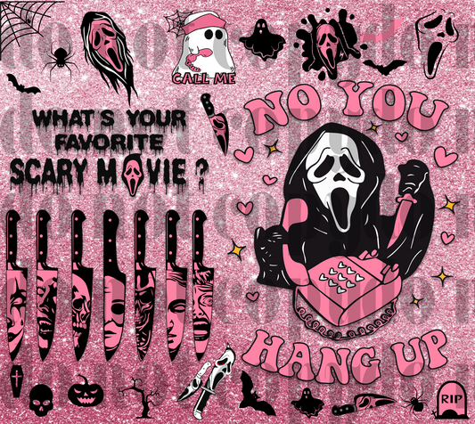 Hang up pink glitter GF 20oz Sublimation transfer