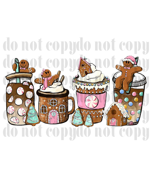 16oz VINYL Libbey wraps (Gingerbread cups)