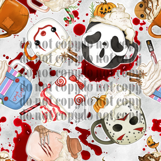 Horror Cups 20oz Sublimation transfer