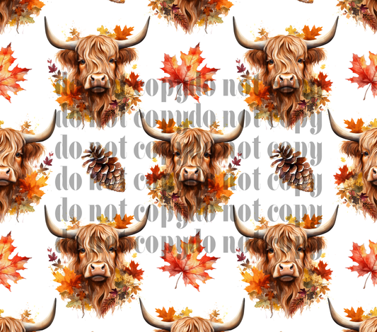 Highland Cow Collage 20oz Sublimation transfer